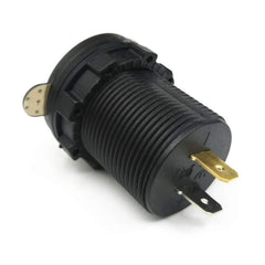 QC3 USB Charger With Volt Meter & C-Type Port - Blue LED - the4x4store.co.za