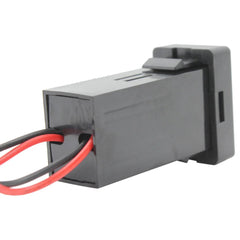 Dual Toyota REVO 2.1A + 2.1A USB Charger 32x20mm - Blue LED
