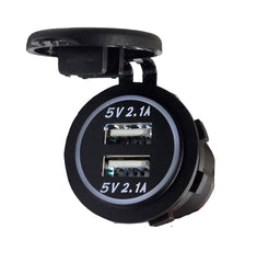 Dual 2.1A USB Socket Charger - Backlight LED