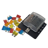 8 Way Blade Fuse Box with LED - Spade Terminal