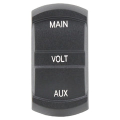 Dual Voltmeter 9V-36V Rocker Switch Size - Blue LED