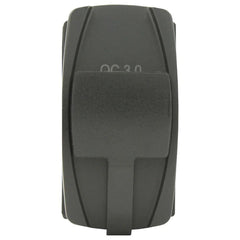 Type C + QC 3.0 USB Rocker Style Charger - Blue LED