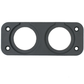 2 Hole Blank Panel - Plastic