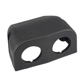 2 Hole Console Black Plastic