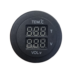Dual Temperature Gauge & Volt Meter - Blue LED