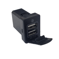 Dual QC3 USB Charger (32x20mm) Toyota Revo - Blue LED