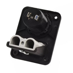 Square Brad Harrison Connector Panel With 12V Cigarette Lighter Socket