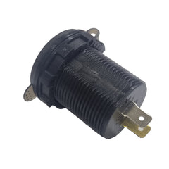 Dual USB QC3.0 Socket Charger With Voltmeter & On/Off Switch - Blue LED