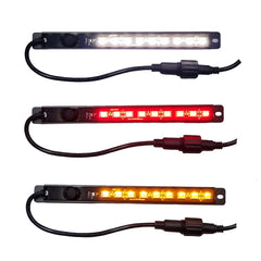 15cm Tri Colour LED Strip Light - White/Amber/Red