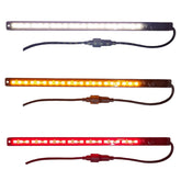 30cm Tri Colour LED Strip Light - White/Amber/Red