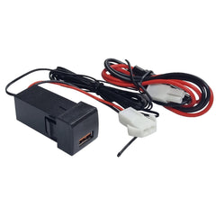 Toyota QC3 Charger + Temp Meter (22mm X 22mm) - Blue LED