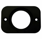 1 Hole Panel Black Plastic