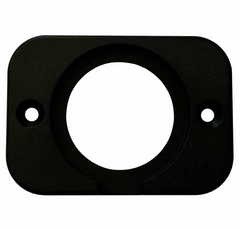 1 Hole Panel Black Plastic