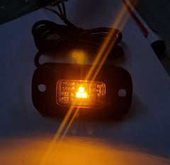 LED Rock Light - White/Amber LED Light