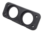 2 Hole Panel black plastic