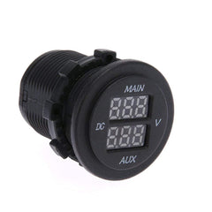 Dual Voltmeter Socket - LED Display