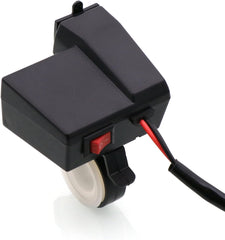 Motorcycle 3.1A USB Charger & Voltmeter - Blue LED