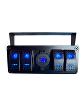 Mountable 4 Way Switch Panel With Dual USB And Voltmeter