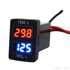 Toyota 32*20mm Voltmeter and Temperature meter in LED display - the4x4store.co.za