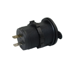 2.1A dual USB socket charger - blue LED - the4x4store.co.za