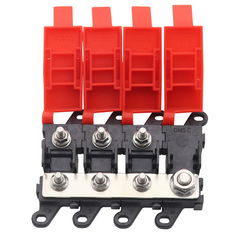 3 Way Inline Midi Fuse Holder with Bus Bar Stud