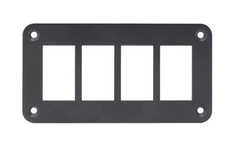 4 Gang Rocker Blank Aluminium Panel