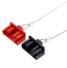 50A Dust Cover for Brad Harrison Equivalent Plug - Black / Red