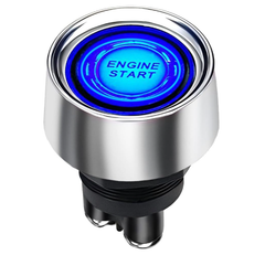 Engine Start Push Button - Red/Blue