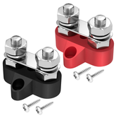 Twin M8 Power Distribution / Bus Bar - Set of 2 (+ & -)