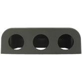 2 Hole Console Black Plastic