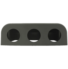 2 Hole Console Black Plastic