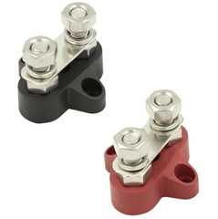 Twin M8 Power Distribution / Bus Bar - Set of 2 (+ & -)