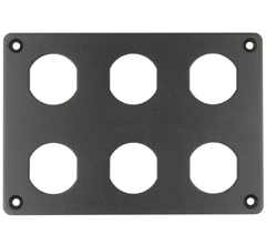 6 Round Hole Aluminium Panel Blank