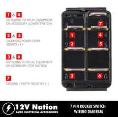 7 Pin Rocker Switch