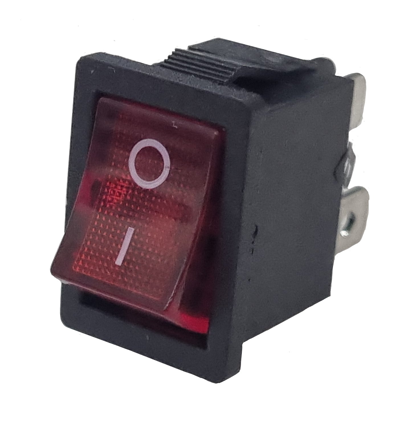 Small Rocker Switch On/Off Square Red
