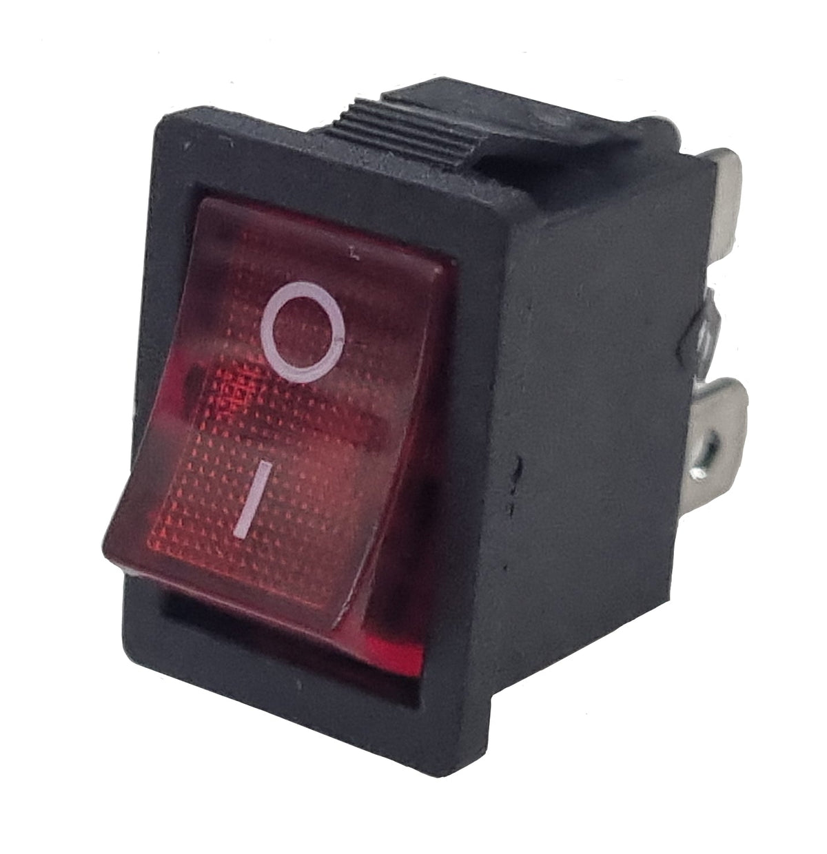 Small Rocker Switch On/Off Square Red