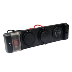 Multi Panel -  Voltmeter, Dual USB Charger, Power Socket & ON/OFF Switch