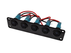 5 Gang Small Rocker Switch Panel