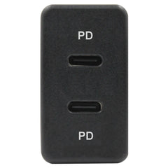 Toyota Vigo Dual Type-C PD USB Charger 40x20mm - Blue LED
