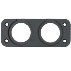 2 Hole Blank Panel - Plastic
