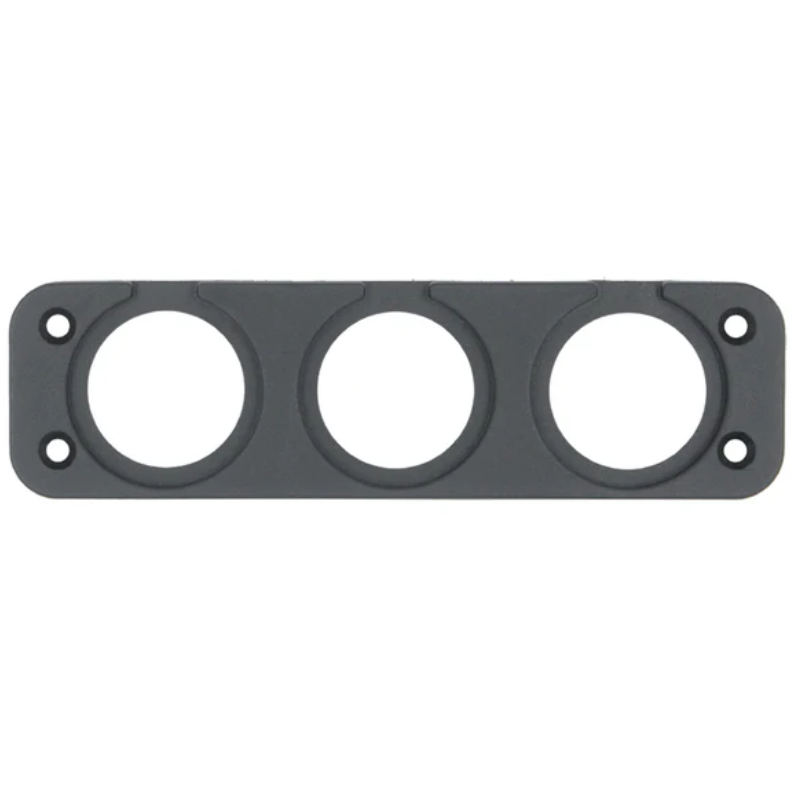 3 Hole Blank Panel - Plastic
