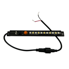 15cm Dual Colour LED Light - White / Amber