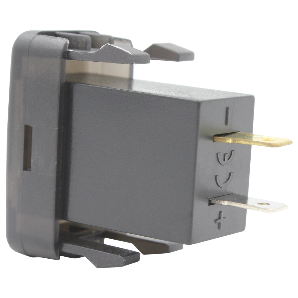 Dual QC3.0 USB & Type-C Charger(40x20mm) Toyota VIGO - Blue LED