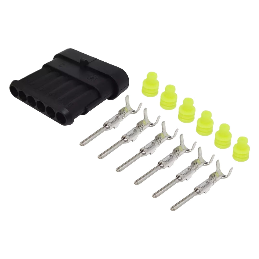 6 Way TE Super Seal Type FEMALE Connector Plug