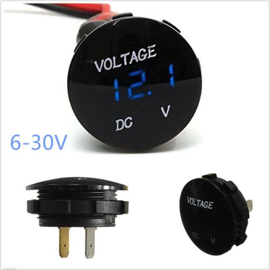 Voltmeter Waterproof - White LED - the4x4store.co.za