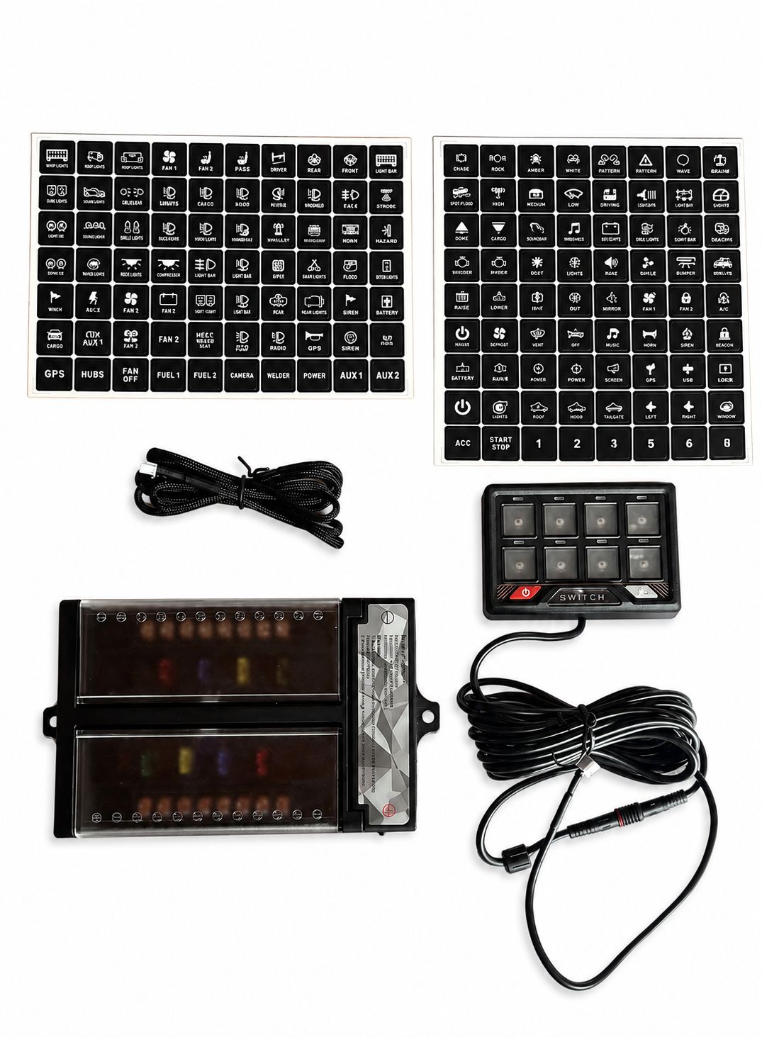 8 Gang Wired Switch Panel Clearance Sale