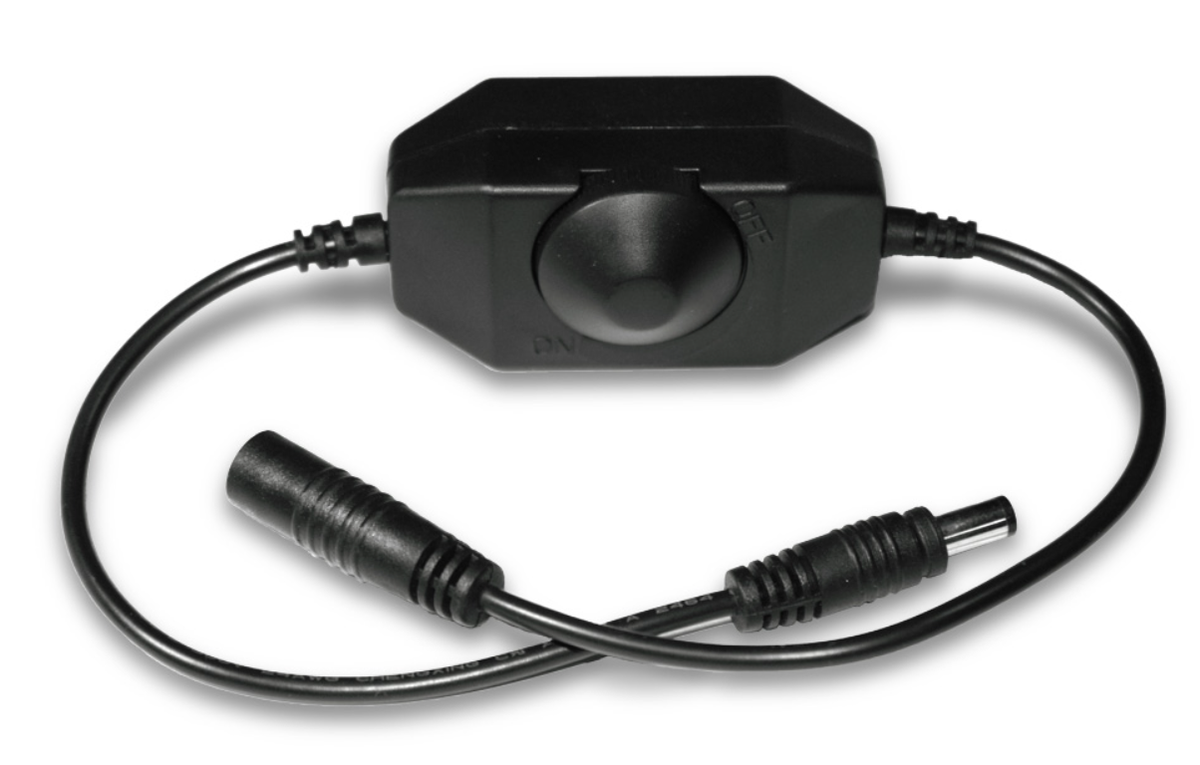 Rotary Dimmer with LED - DC to DC Plug