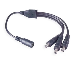 3-Way Splitter - 1 FEMALE DC Plug to 3 MALE DC Plugs