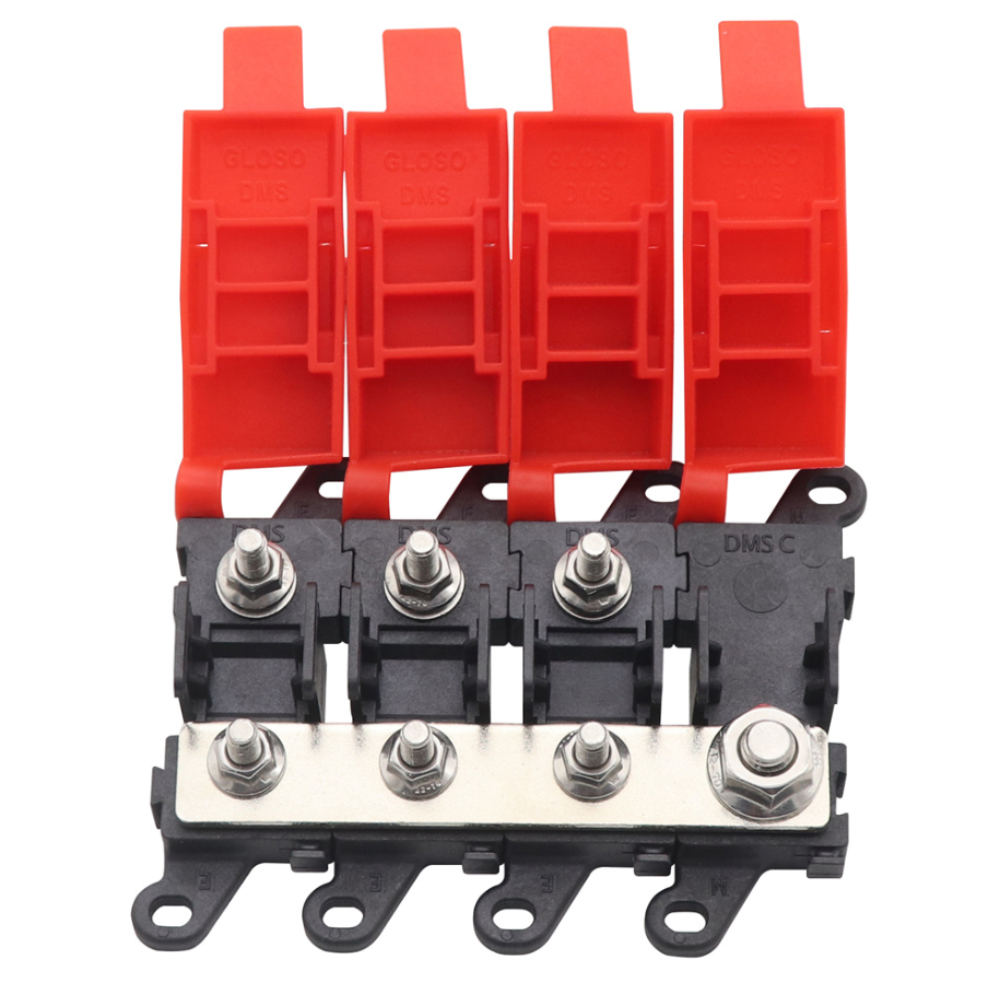 3 Way Inline Midi Fuse Holder with Bus Bar Stud