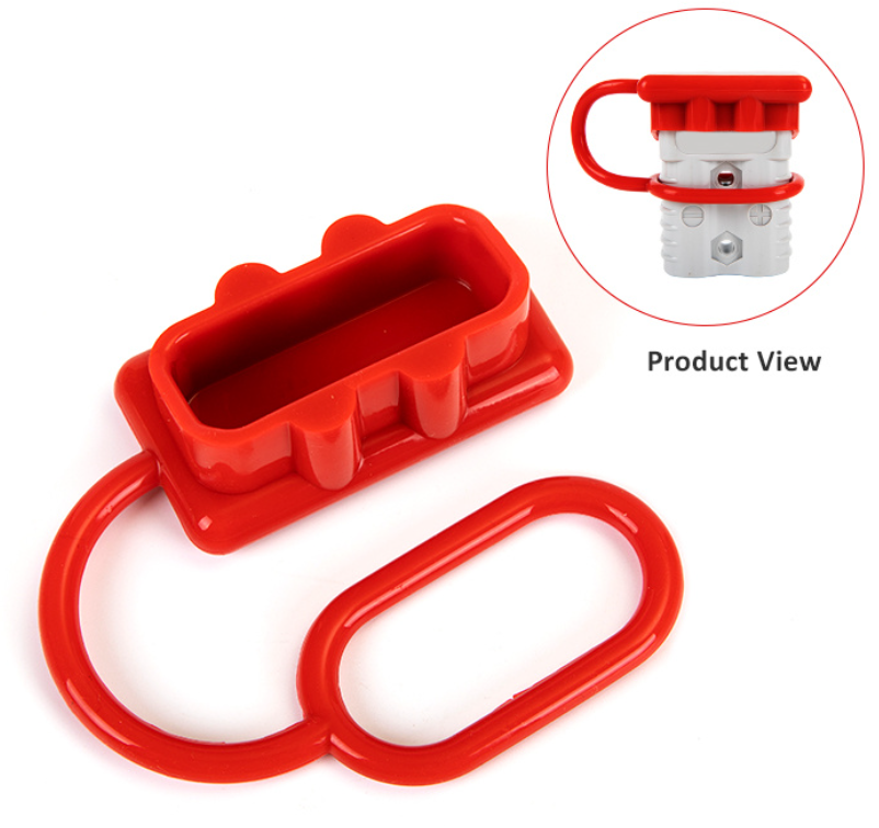 50A Dust Cover for Brad Harrison Equivalent Plugs - Black/Red